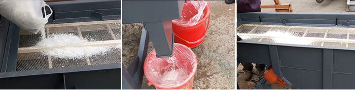 洗衣粉直线妖精视频在线播放物料试机现场展示